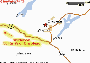 Map to Wildwood